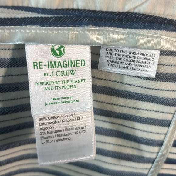 J Crew Classic Willa Blazer in white/blue stripe size 6. EUC. - Picture 8 of 8